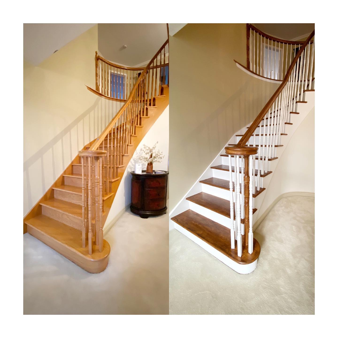 before & after stairs