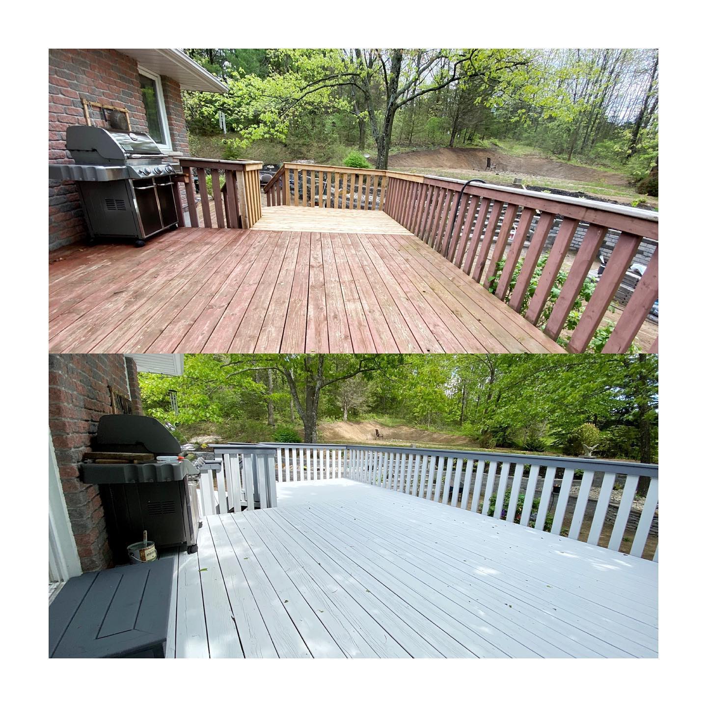 before & after deck